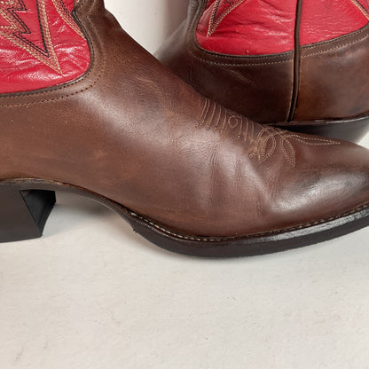 Vintage Tony Lama Buckaroo Cowboy Boots 11 D Punchy USA