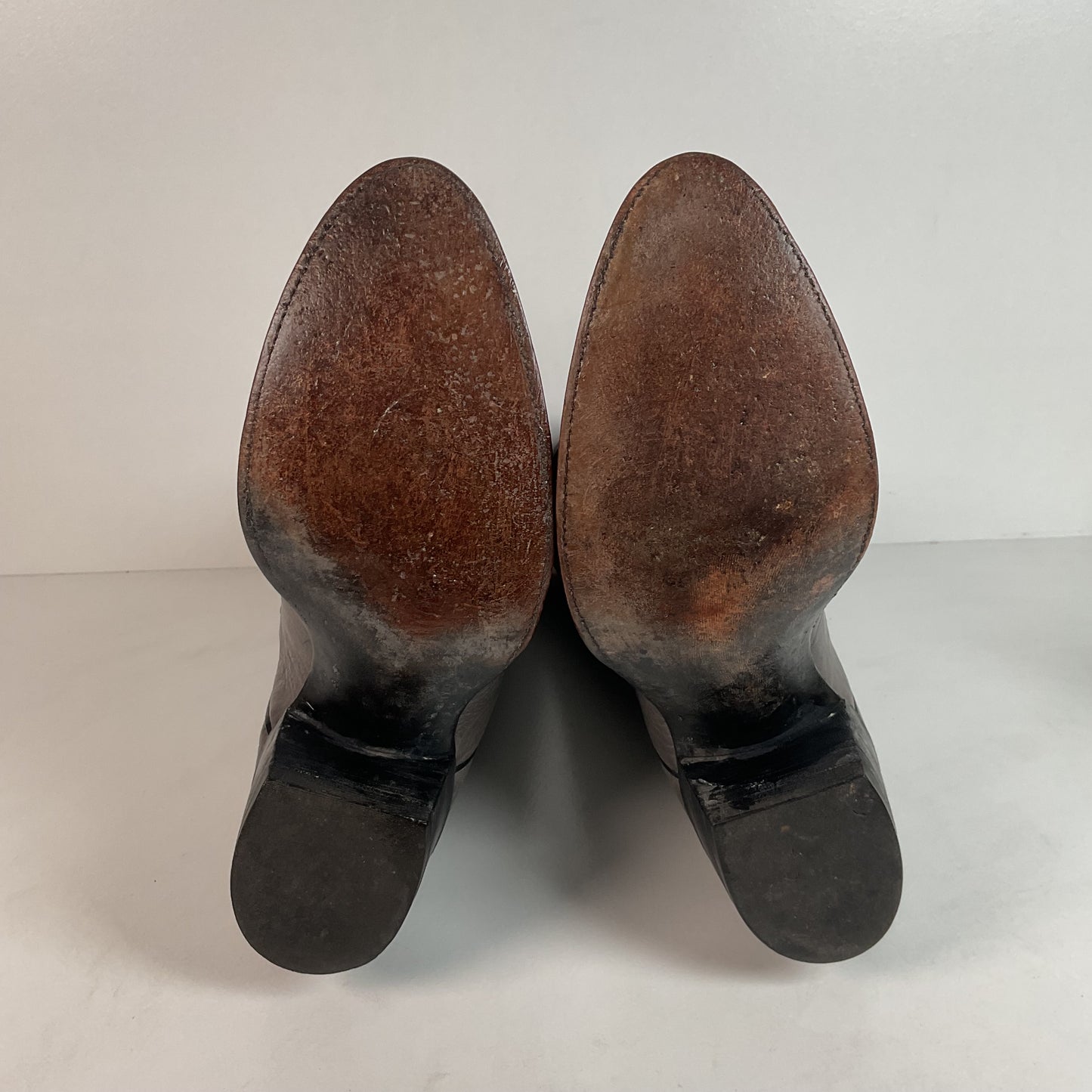 Vintage J. Chisholm Bullhide Cowboy Boots | Grey | USA Made | 10.5 D