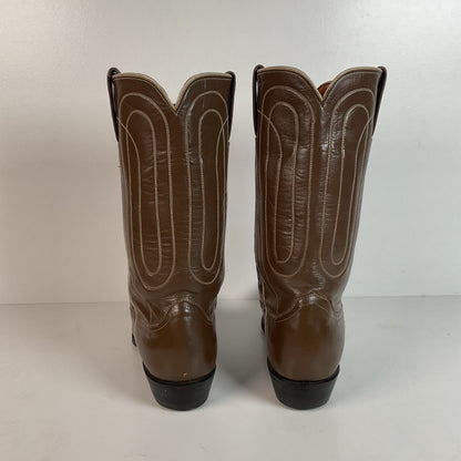 Vintage Justin Cowgirl Boots | Taupe | 1960s-1970s | USA Made | 7.5 B