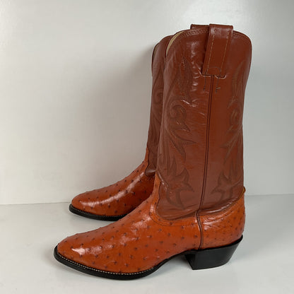 Vintage Nocona Full Quill Ostrich | Exotic | USA Made | Men’s 9 D
