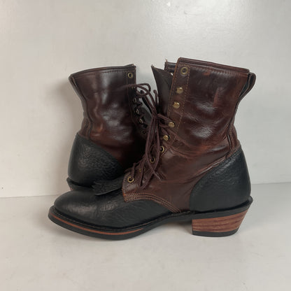 Vintage Durango Kiltie Packer Boots 10.5 D USA Made Bullhide