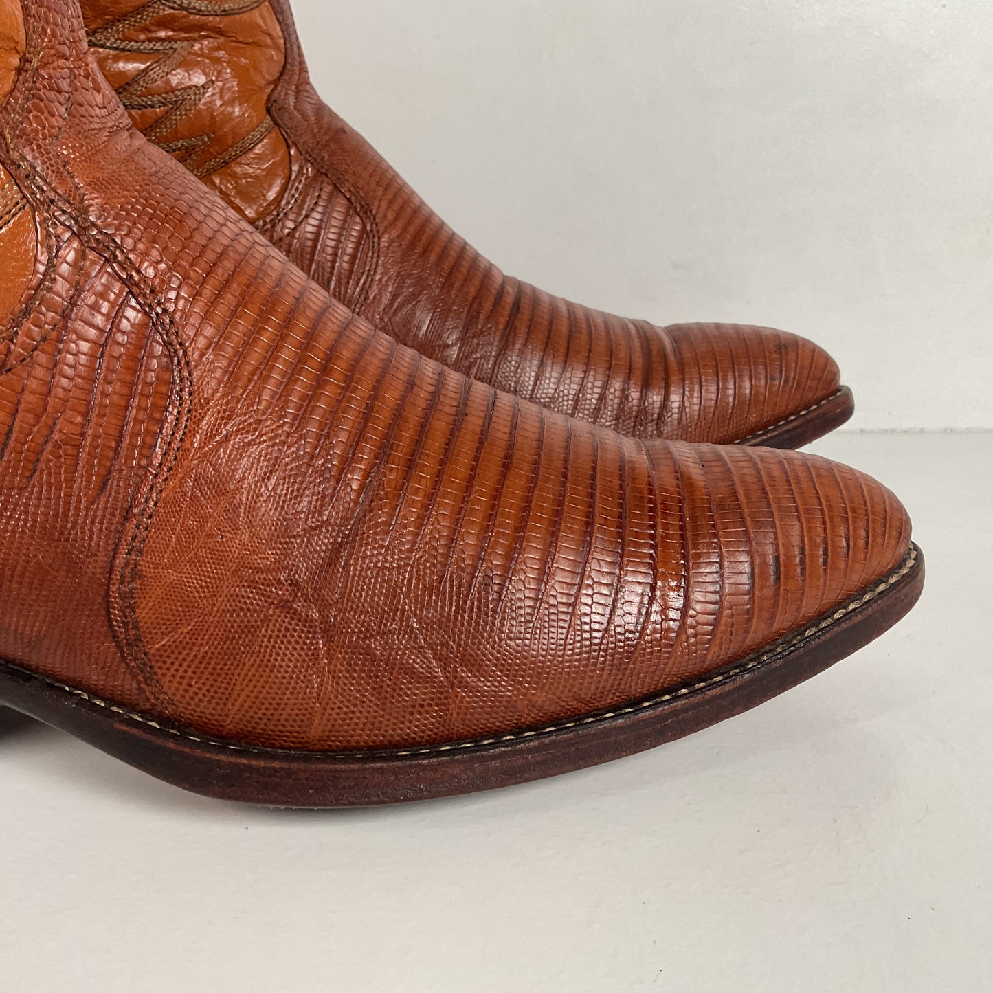 Vintage Dan Post Teju Lizard Cowboy Boots | USA Made | Men’s 10.5