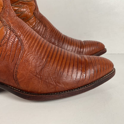 Vintage Dan Post Teju Lizard Cowboy Boots | USA Made | Men’s 10.5