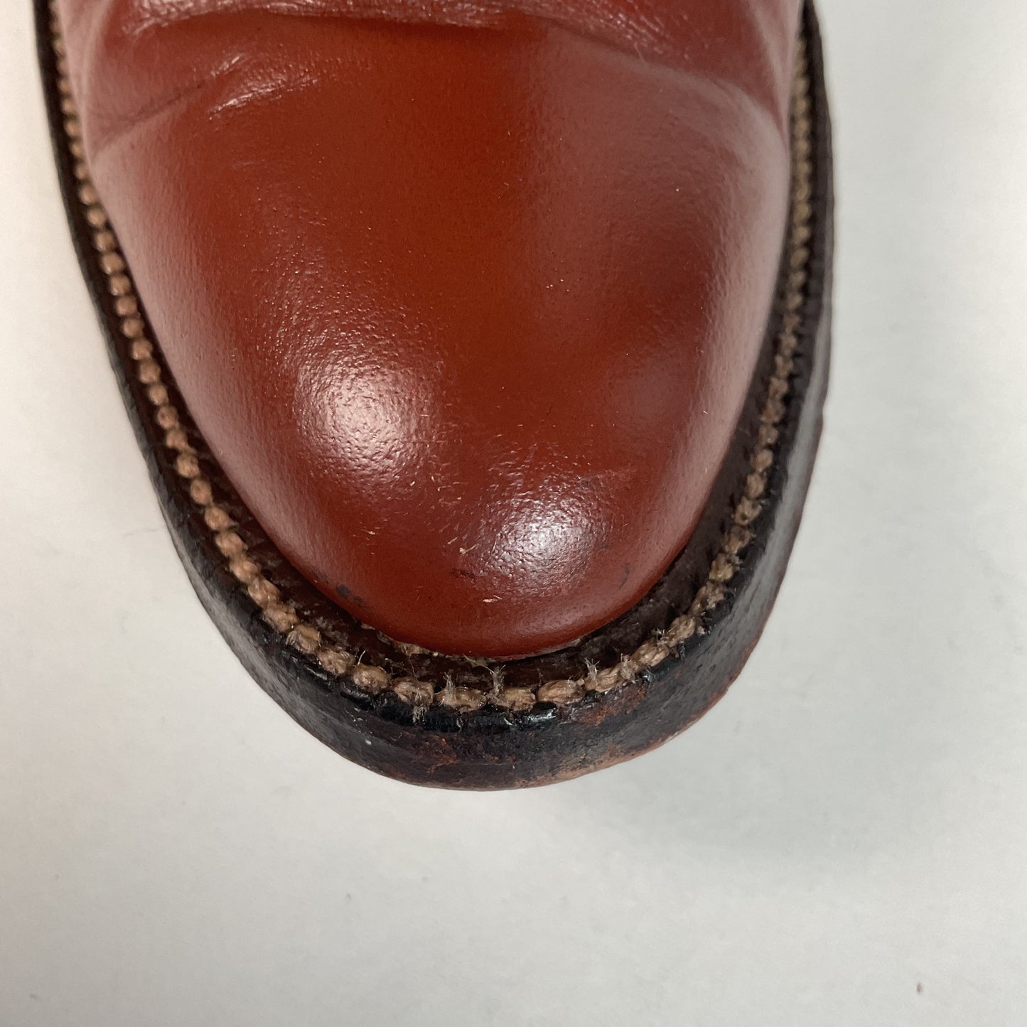 Vintage Justin Tall Butterfly Inlay Cowgirl Boots 6.5 C Snakeskin 70s