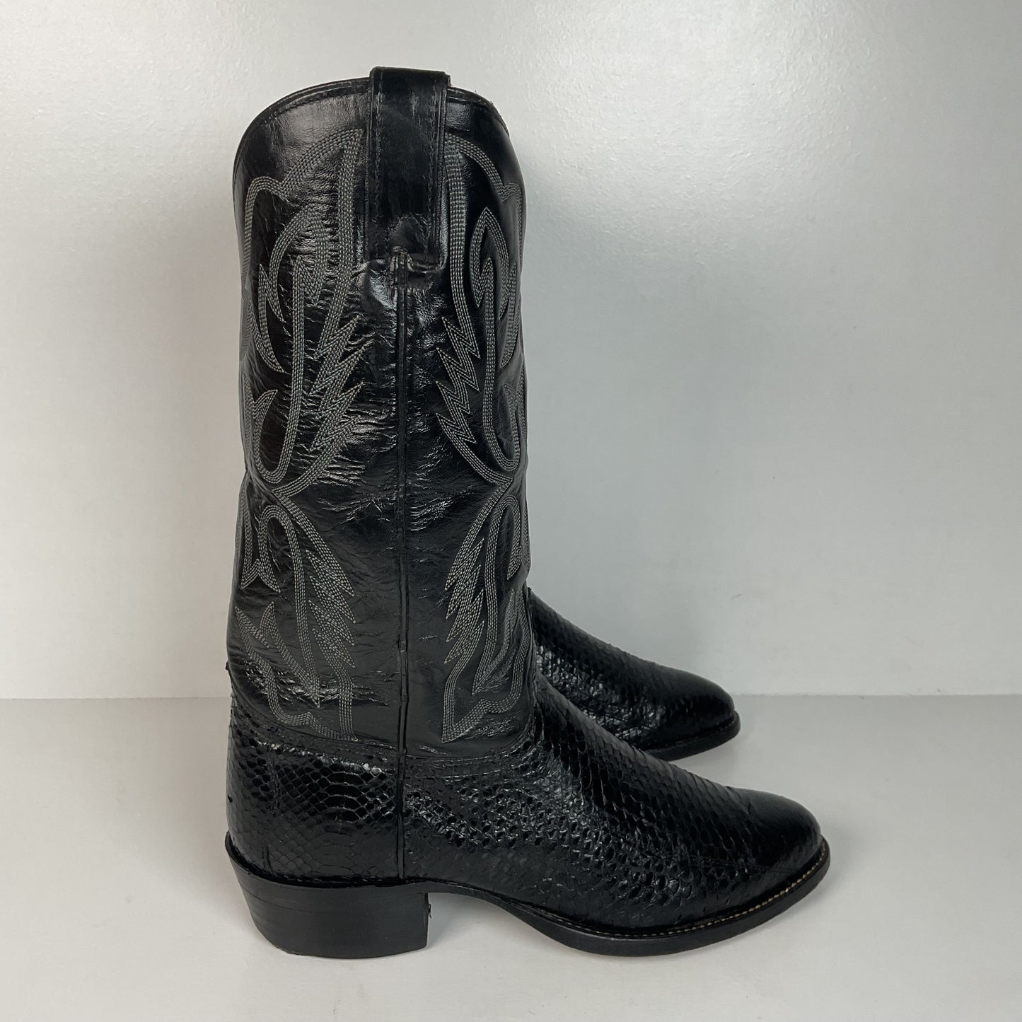 Vintage Texas Imperial Cowboy Boots | Python Snakeskin | USA Made | Men’s 9.5 D