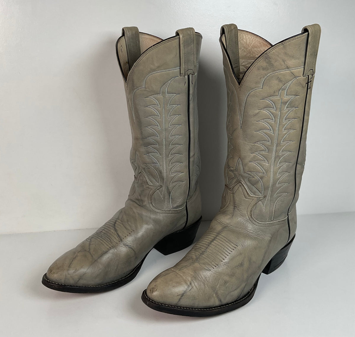 Vintage Tony Lama Gold Label Cowboy Boots | Marbled Leather | Men’s 10.5 EE