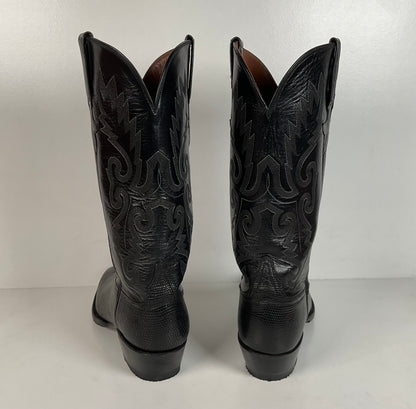 Vintage Lucchese Handmade Cowgirl Boots | Lizard Teju | Women’s 8 B