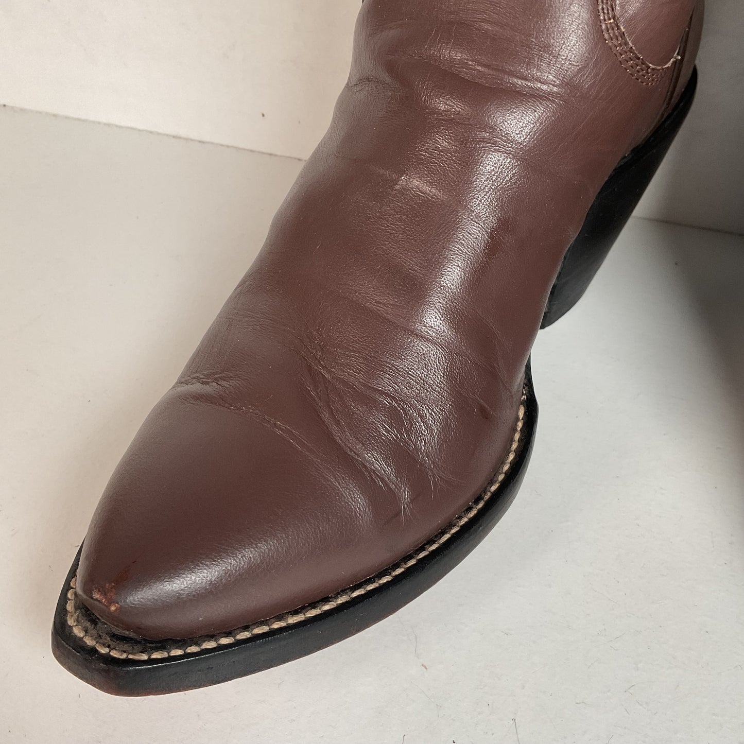 Custom Tall Top Cowboy Boots 11 Wide Shooter Style