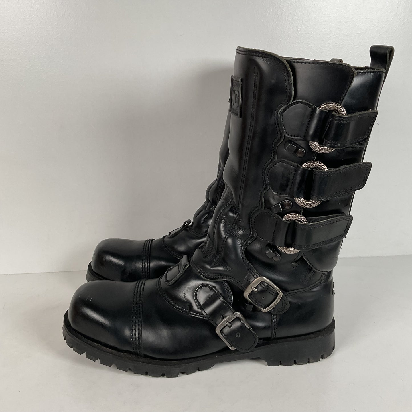 Underground England Gladiator Boots | Quintuple Buckle | UK 10 | US 11