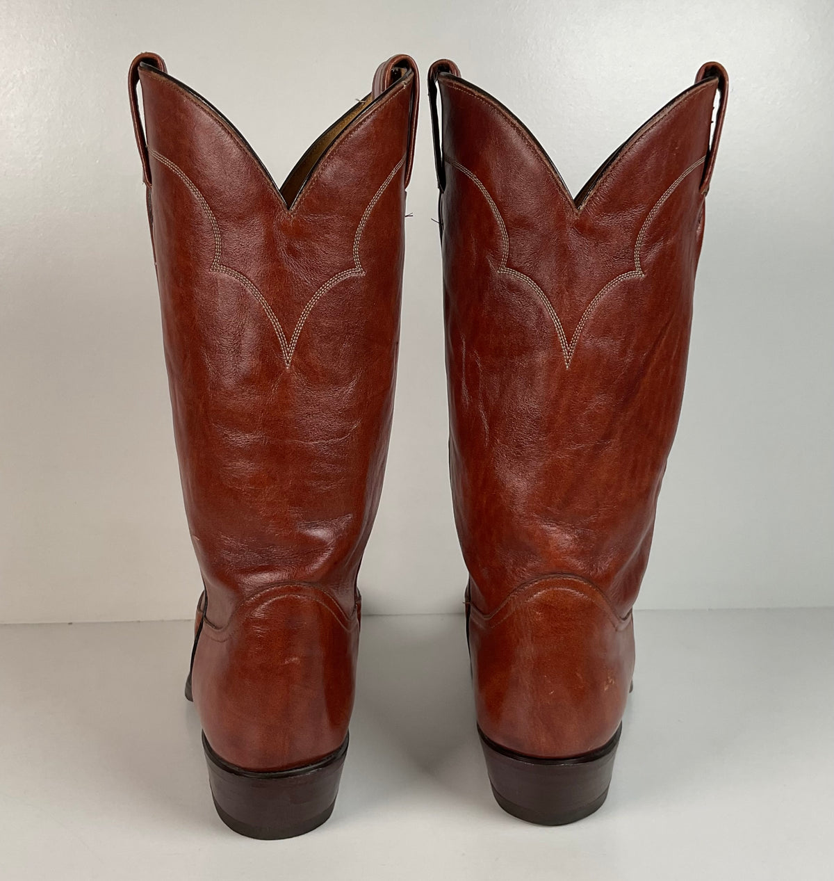 Vintage Tony Lama Chocolate Cow Cowboy Boots | Gold Label | Men’s 11 D