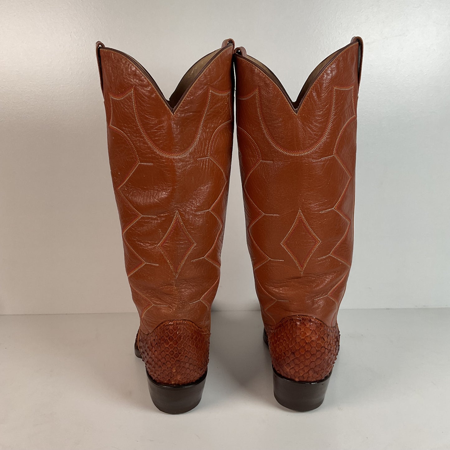 Vintage Anaconda Snakeskin Cowboy Boots | Exotic | Customized | Men’s 10.5