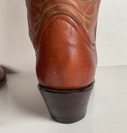 Vintage Tony Lama Tall Cowgirl Boots | Gold Label | Men’s 6.5 C | Women’s 7.5