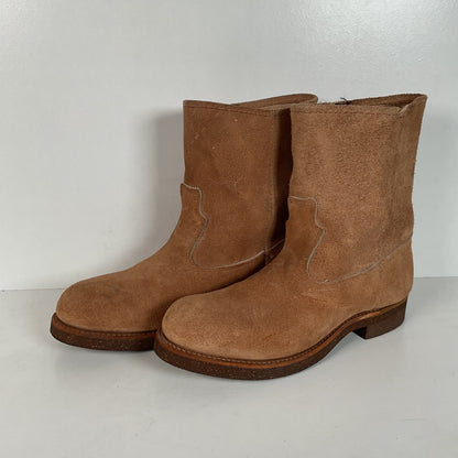 Vintage Sears Roebuck Wellington Boots | Rough Out Suede | Wearmaster | 8 D