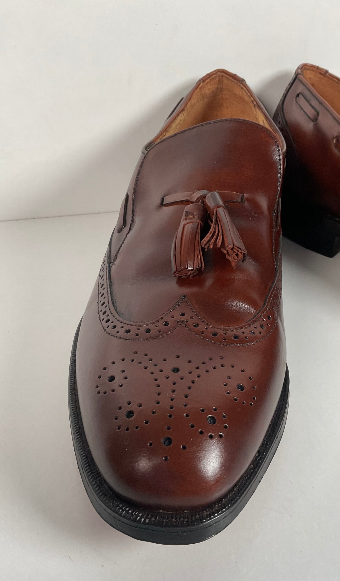 Vintage Hanover Brown Tassel Loafers 11.5 D USA Made