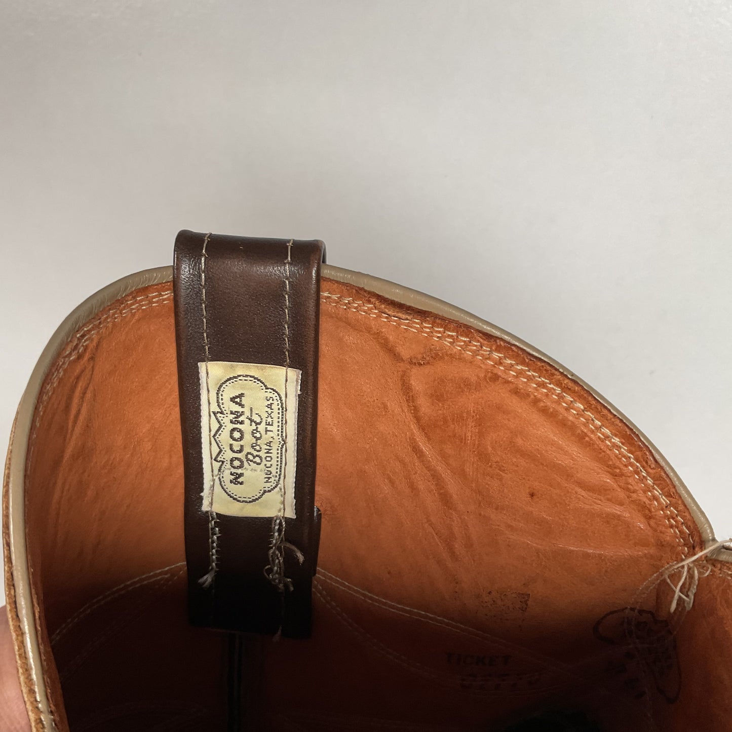 Vintage Nocona Cowboy Boots | Chocolate Calfskin | 1960s-1970s | Men’s 10 D