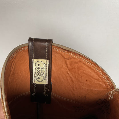 Vintage Nocona Cowboy Boots | Chocolate Calfskin | 1960s-1970s | Men’s 10 D