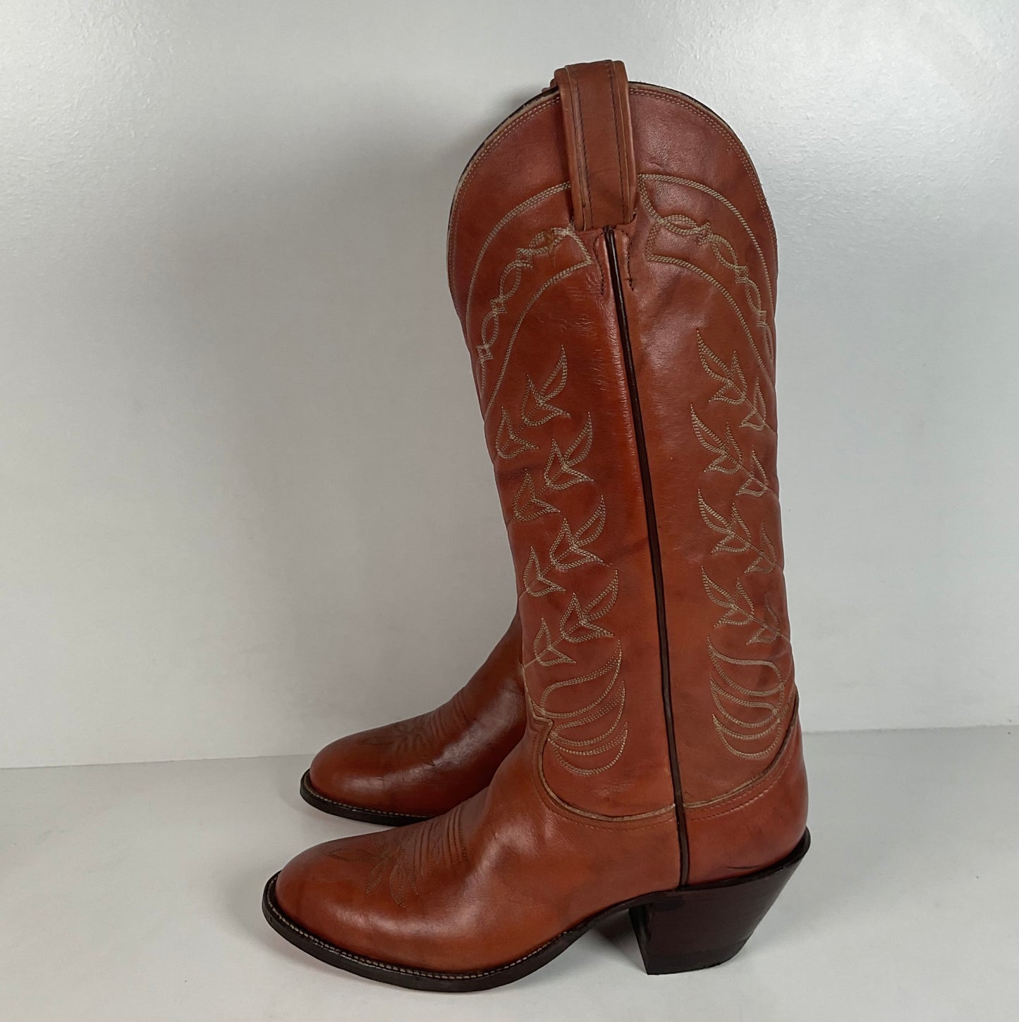 Vintage Tony Lama Tall Cowgirl Boots | Gold Label | Men’s 6.5 C | Women’s 7.5