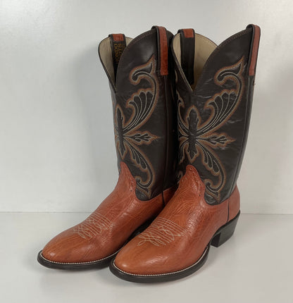 Hondo Spanish Shoulder Leather Cowboy Boots 9.5 D Style 9604