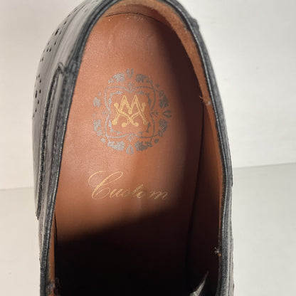 Mezlan Ostrich Quill Medallion Shoes | Derby | Exotic | Men’s 9.5 M