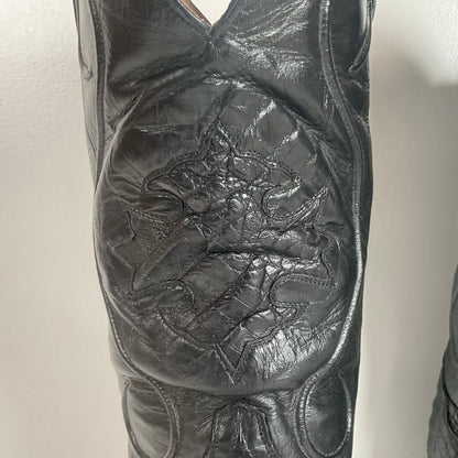 Rivers’ Royal Caiman Belly Cowboy Boots | Exotic | Tooled Inlays | Men’s 9.5