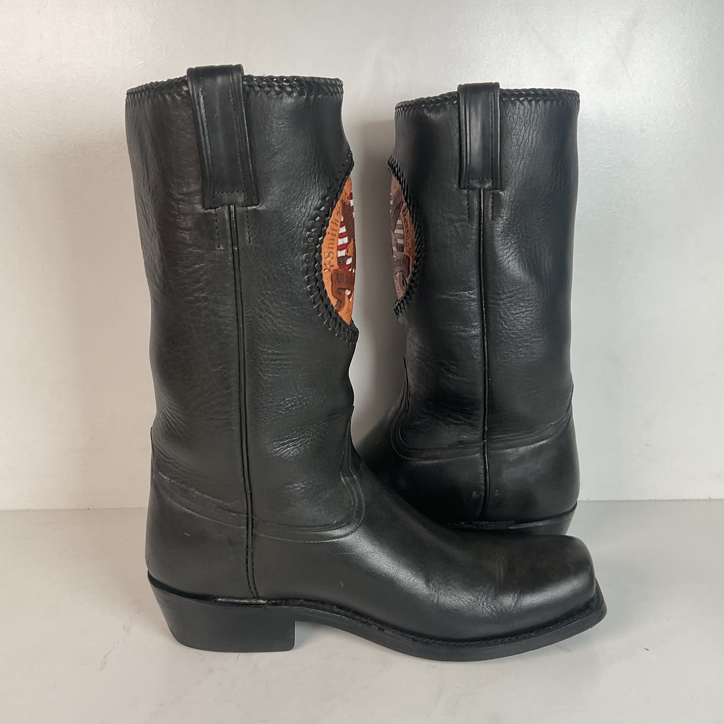 Smith And Wesson Square Toe Western Boots 9.5 EE Campus Cavalry