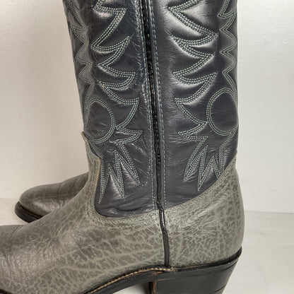 Vintage Red Wing Bullhide Cowboy Boots | USA Made | Grey | Men’s 8.5 D