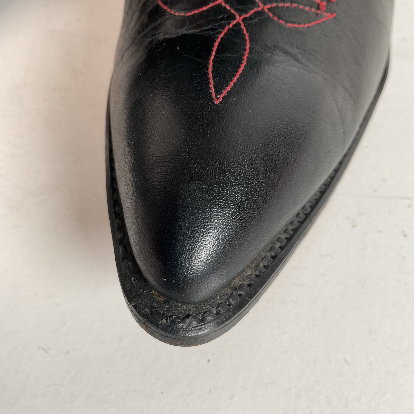 Vintage Dan Post For Code West Cowgirl Boots | Tooled Green Upper | Women’s 10 M