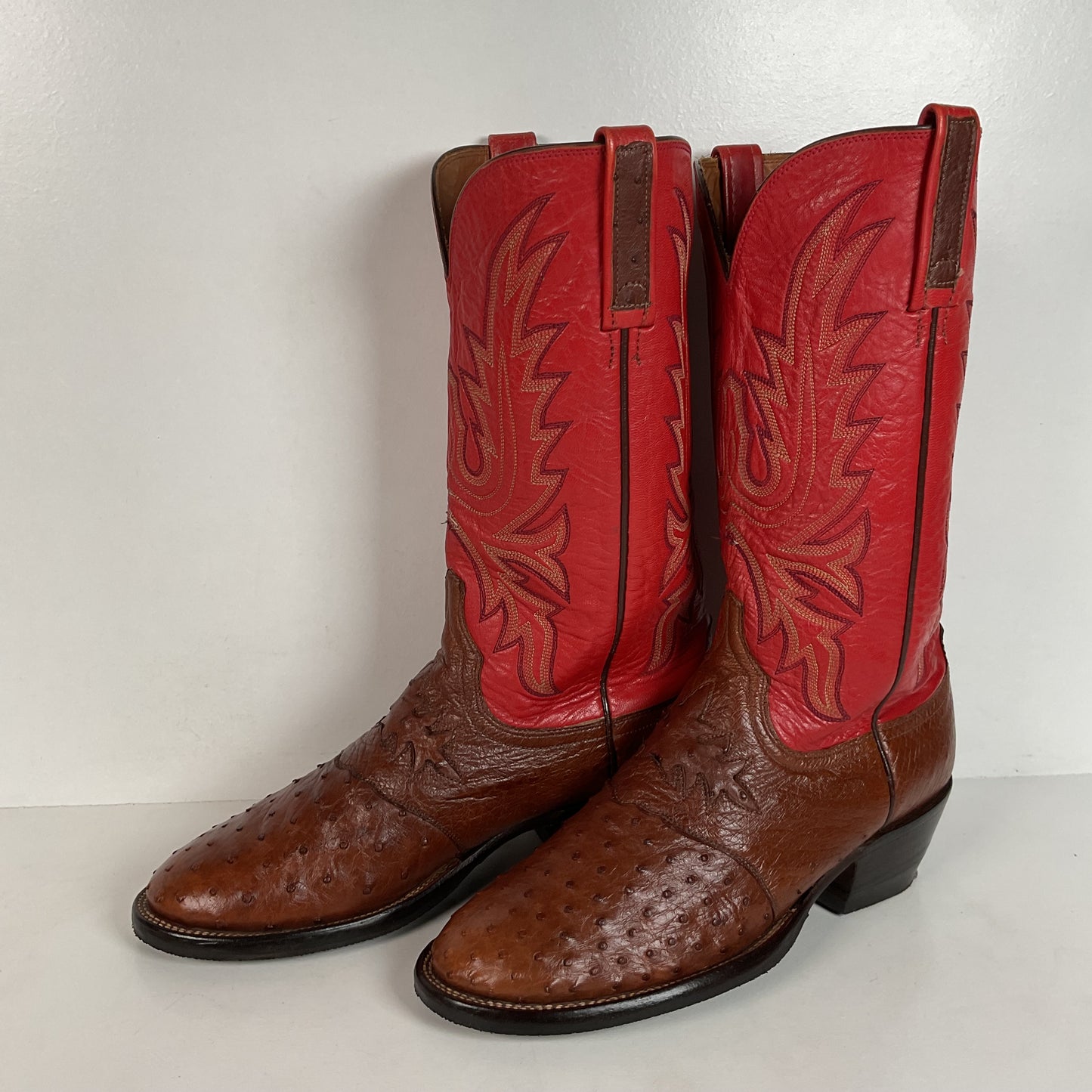 Lucchese 2000 Cowboy Boots | Full Quill Ostrich | Exotic | Men’s 8.5 D
