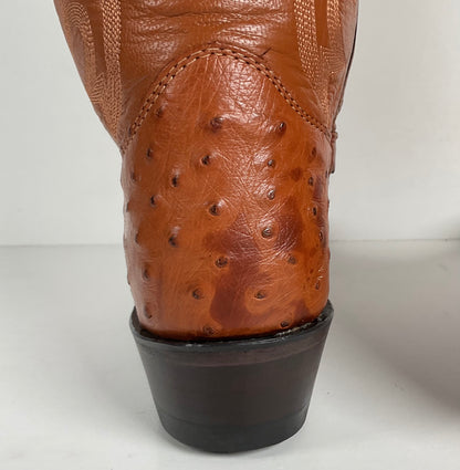 Justin Ostrich Quill Cowgirl Boots | Exotic | USA Made | Women’s 8.5 B