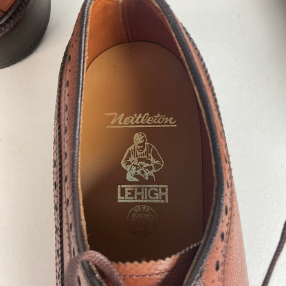 Vintage 1970s Nettleton Longwing Derby Shoes 8.5 D USA Made