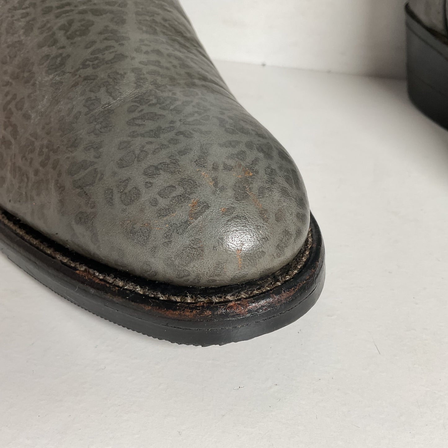 Vintage Red Wing Bullhide Cowboy Boots | USA Made | Grey | Men’s 8.5 D