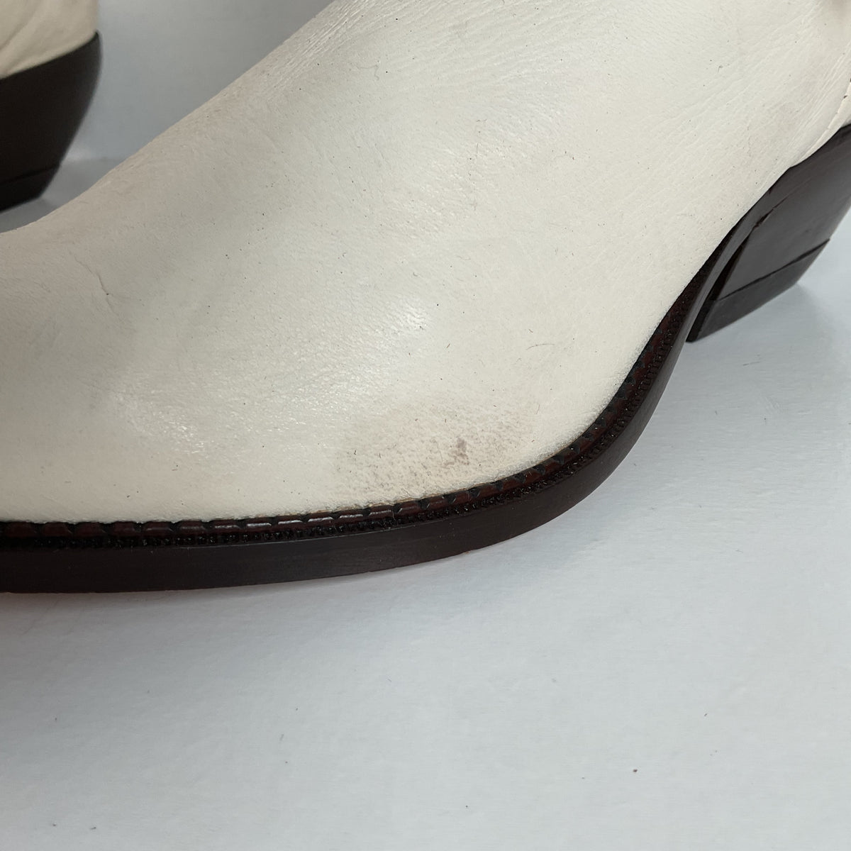 Vintage Zodiac Native Fringe Cowgirl Boots | USA Made | White | Women’s 9 M