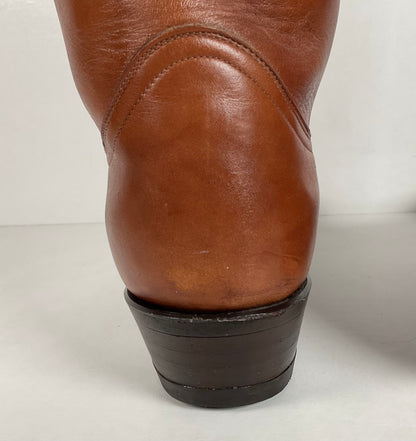 Vintage Tony Lama Cowboy Boots | Chocolate Cow | Men’s 11.5 D