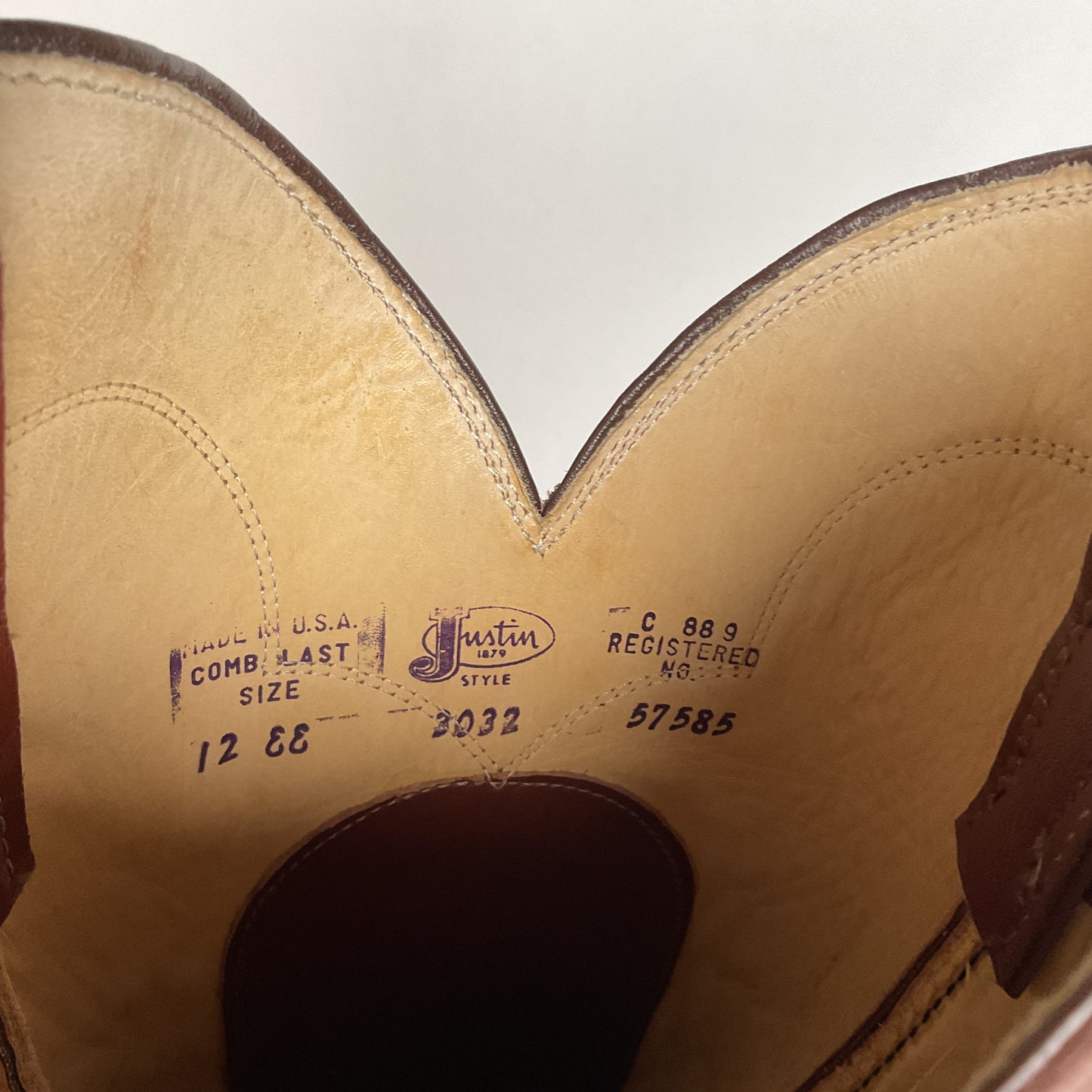Vintage Justin Roper Boots | Cowboy | USA Made | Brown | Men’s 12 EE