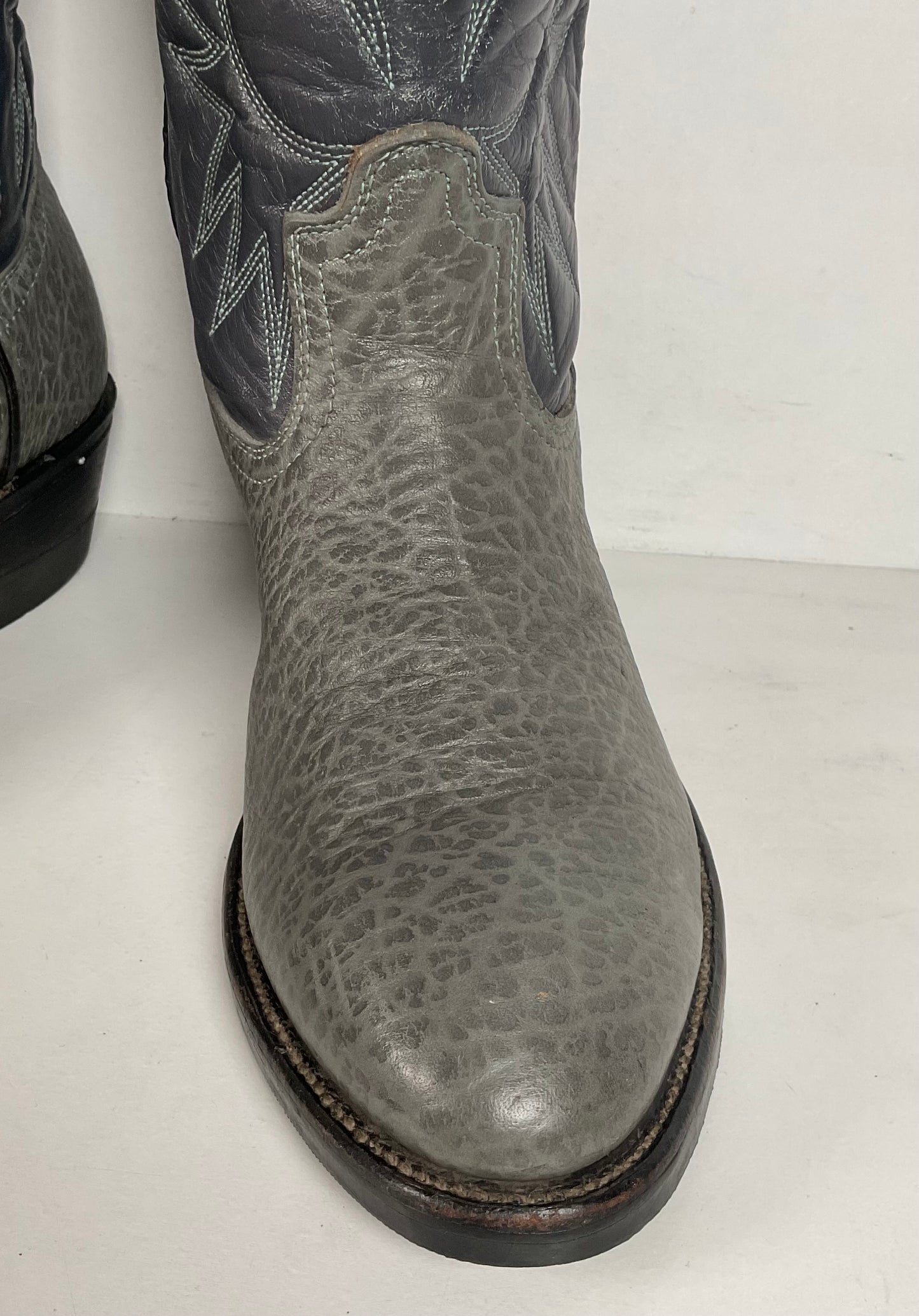 Vintage Red Wing Bullhide Cowboy Boots | USA Made | Grey | Men’s 8.5 D