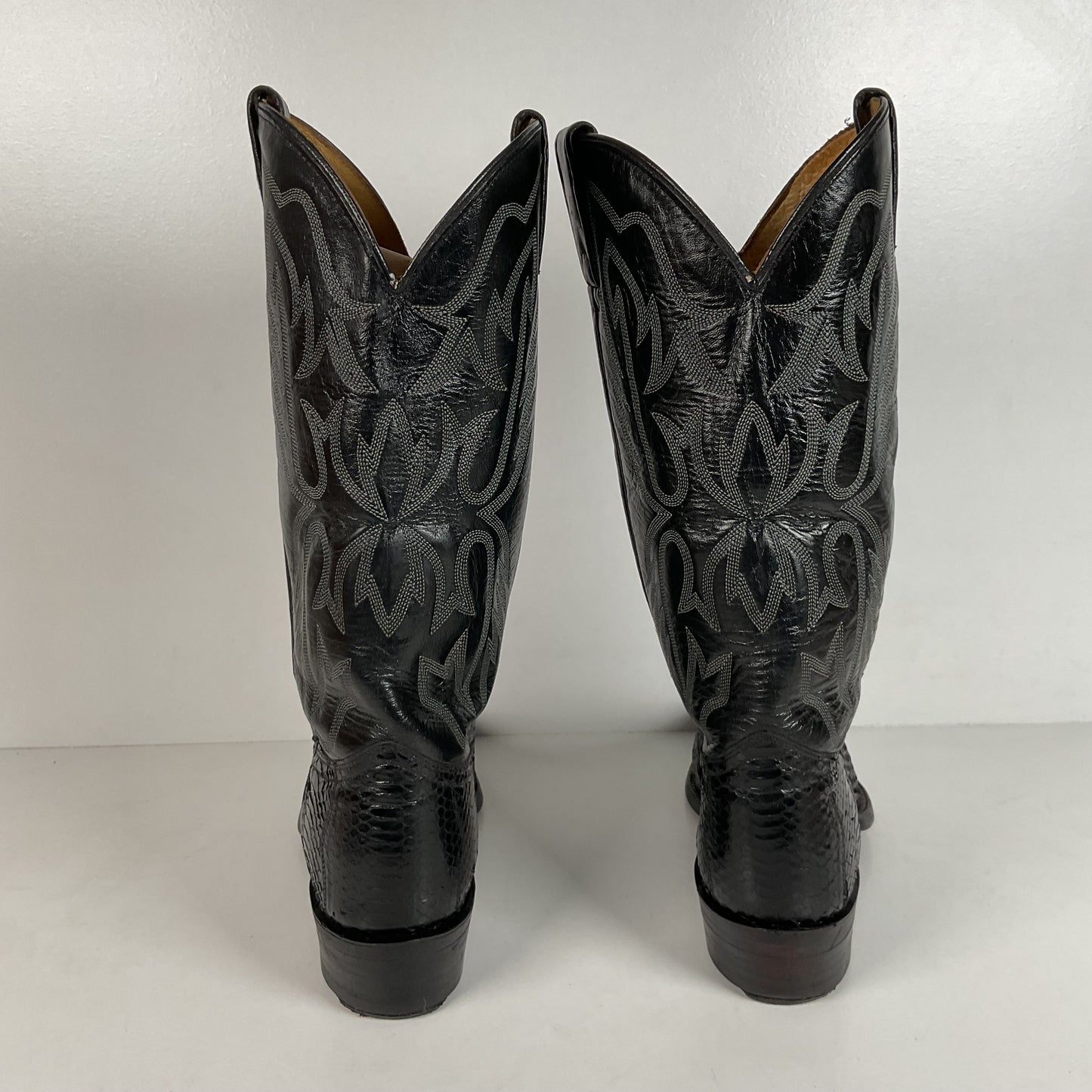 Texas Imperial Snakeskin Cowboy Boots | USA Made | Python | Set of (2) | 9.5 D