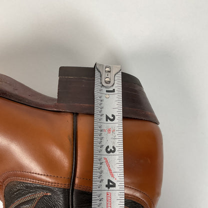 Vintage 1970s Justin Cowboy Boots 13 A Calfskin USA Made