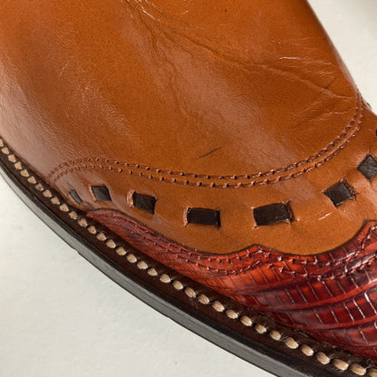 Vintage Nocona Lizard Wingtip Cowboy Boots | 1970s | Teju | Men’s 9 D