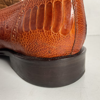 David Eden Ostrich Leg Loafers | Horse Bit | Exotic | Men’s 10