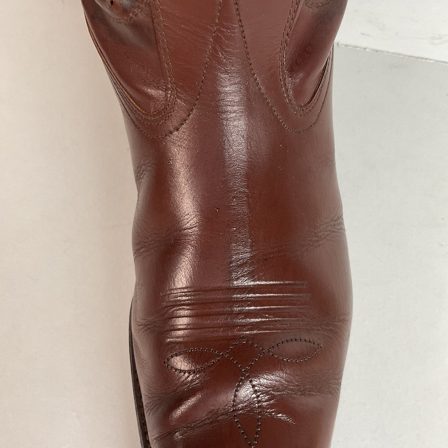 1940s Men’s Goding Pee Wee Cowboy Boots 10.5 D Butterfly Inlay