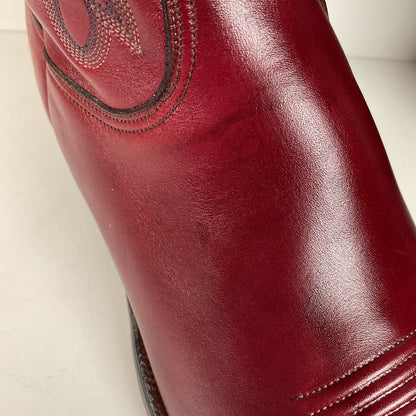 Vintage Lucchese San Antonio Cowboy Boots | Burgundy | Men’s 9 D