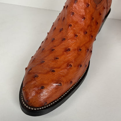 Vintage Nocona Full Quill Ostrich Cowboy Boots | USA Made | Men’s 9 E