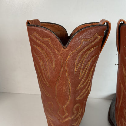Vintage W.B. Masterson Wrangler Cowboy Boots 12 B (Narrow) Dress Lizard Cut