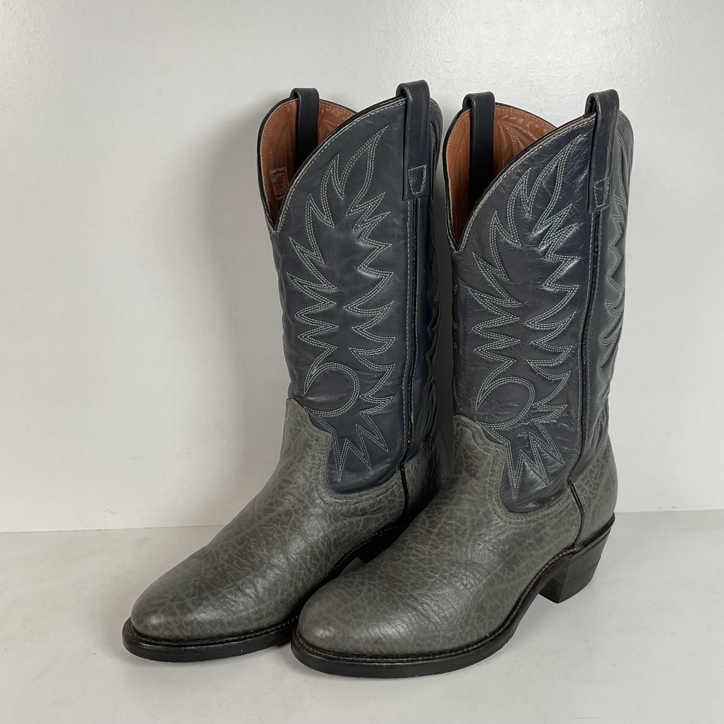 Vintage Red Wing Bullhide Cowboy Boots | USA Made | Grey | Men’s 8.5 D