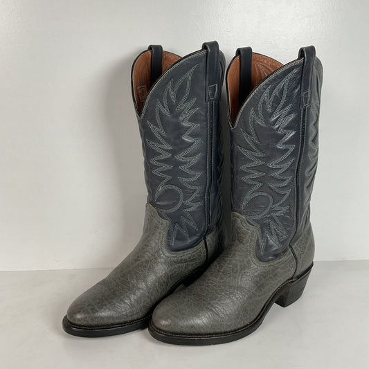 Vintage Red Wing Bullhide Cowboy Boots | USA Made | Grey | Men’s 8.5 D