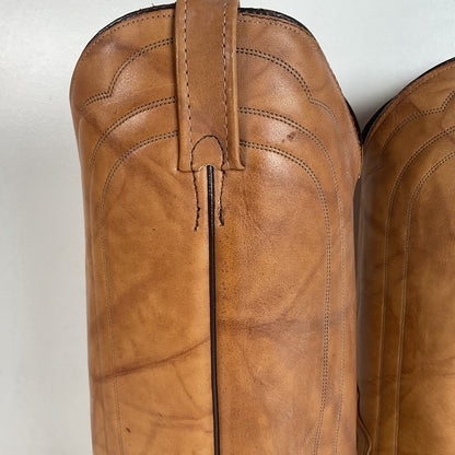 Vintage J. Chisholm Western Work Boots | USA Made | Pecan Taurus | Men’s 10 D