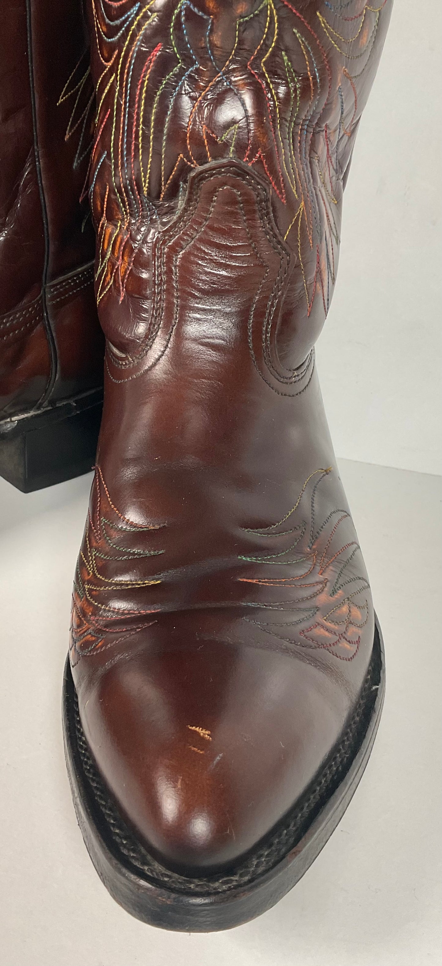 Vintage 1970s Acme Rising Phoenix Cowboy Boots 11 D USA Made Thundbird