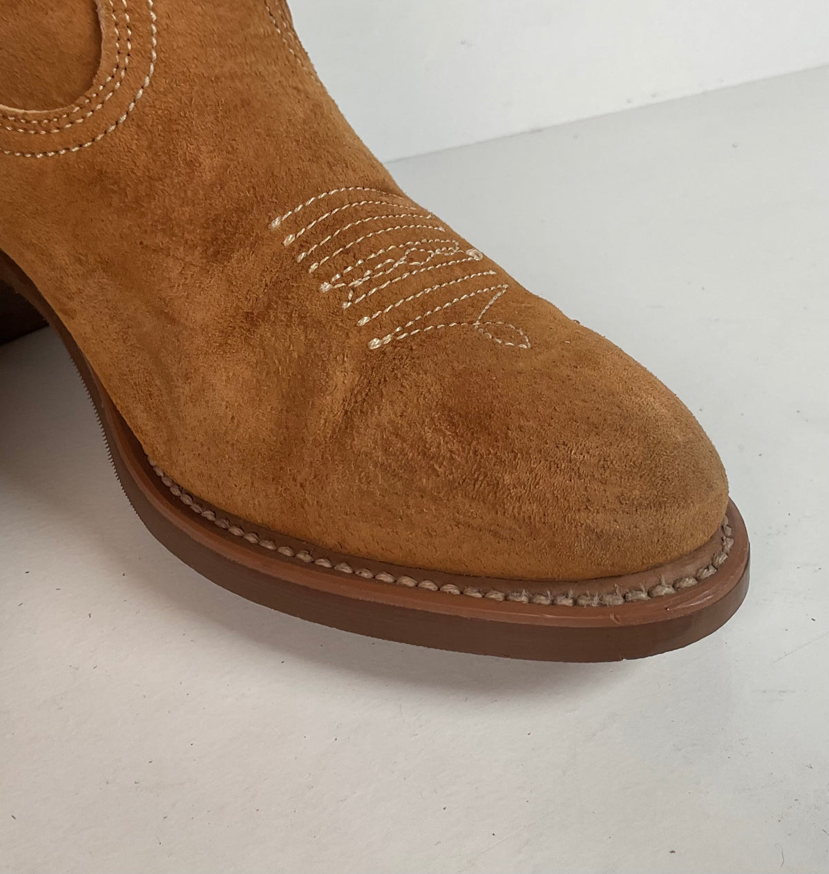 Vintage Wolverine Pig Skin Suede Cowgirl Boots | USA Made | Women’s 7.5 M
