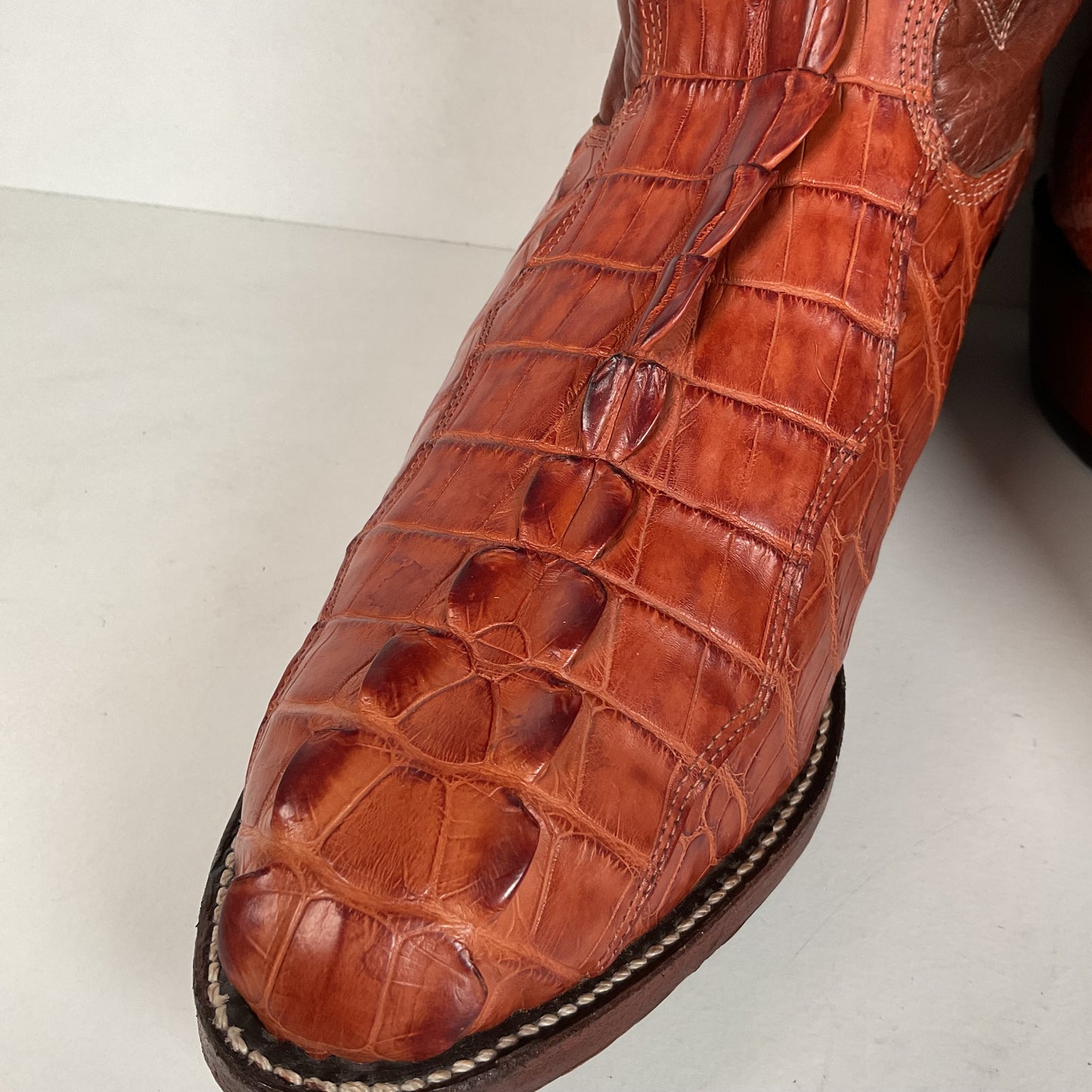 Alberta Boot Company | Alligator Cowboy Boots | Tail Cut | Men’s 9 EE