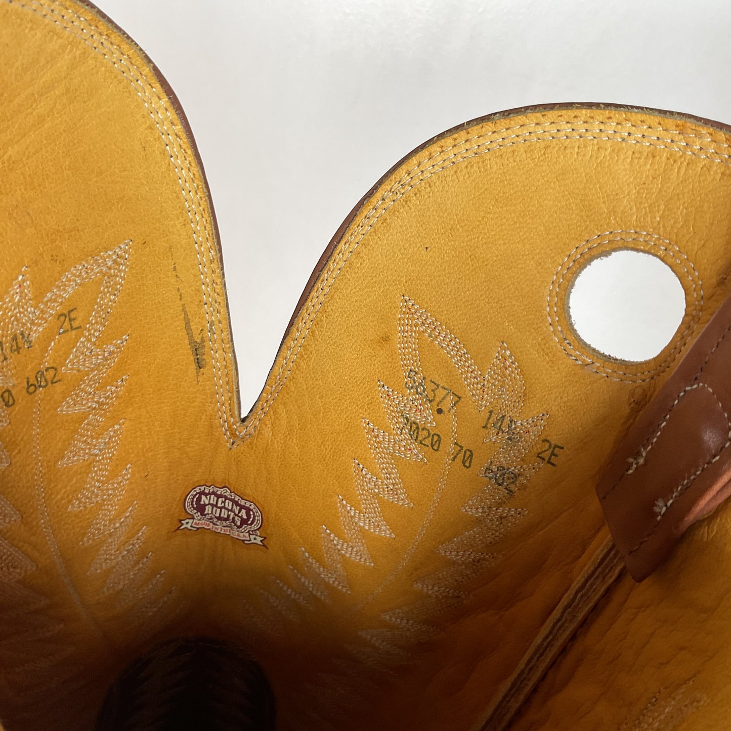 Nocona Tall Buckaroo Cowboy Boots 14.5 EE USA Made